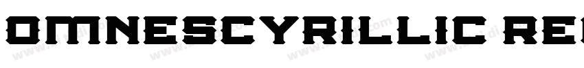 OmnesCyrillic Regula字体转换
